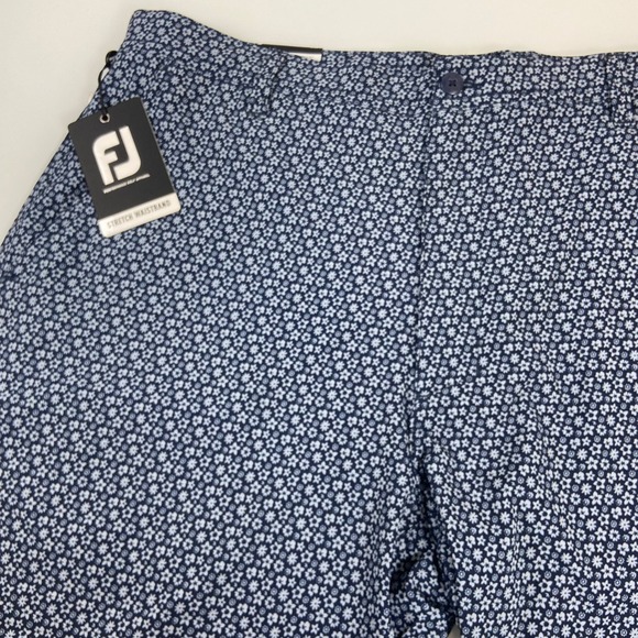 FootJoy Other - FOOTJOY Golf Shorts Men's Size 40 Navy Micro Floral Print Lightweight Woven NEW